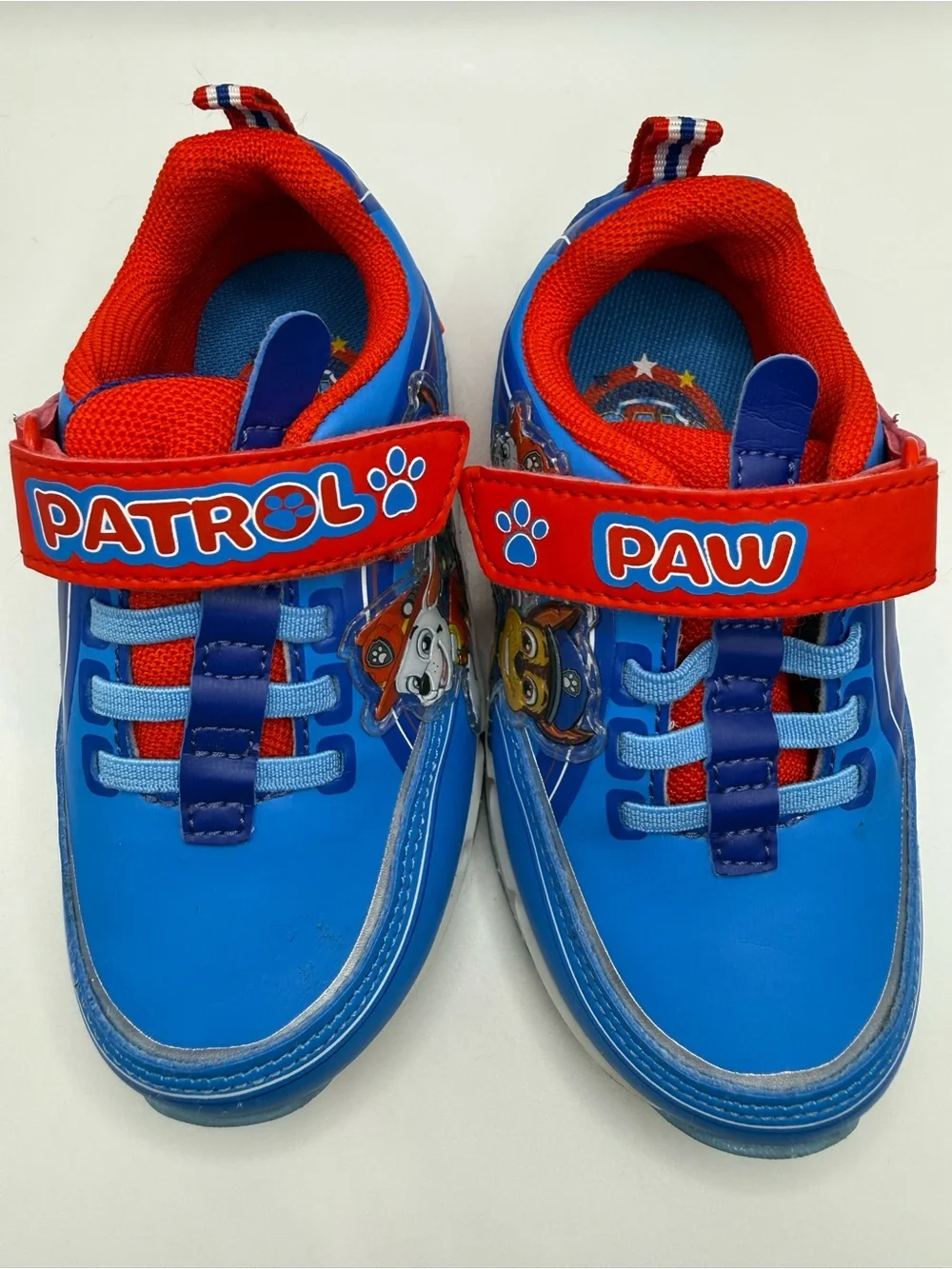 Paw Patrol Blue and Red Kids Light-Up Sneakers